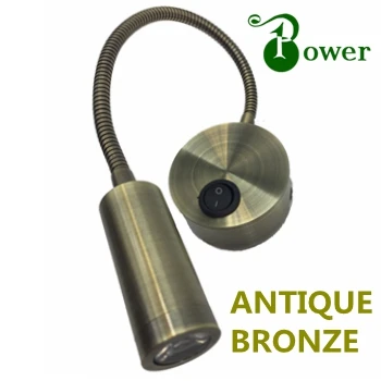 Бронзовая отделка 2 Вт СВЕТОДИОДНЫЕ ПОВОРОТНЫЕ огни для спальни|swing arm light|swing armled