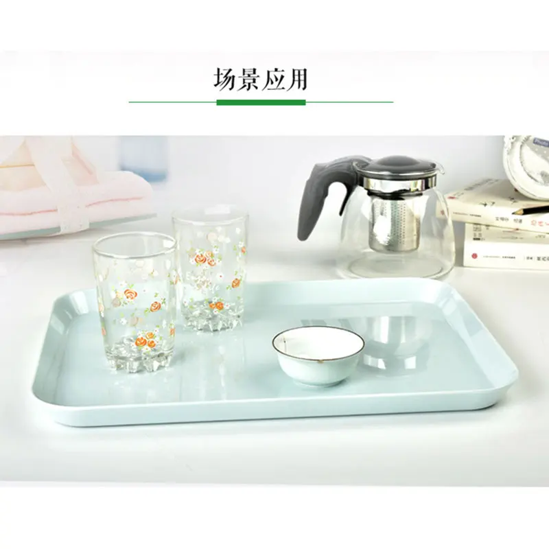 Европейский прямоугольный поднос для столовых приборов имитация нефрита фарфор