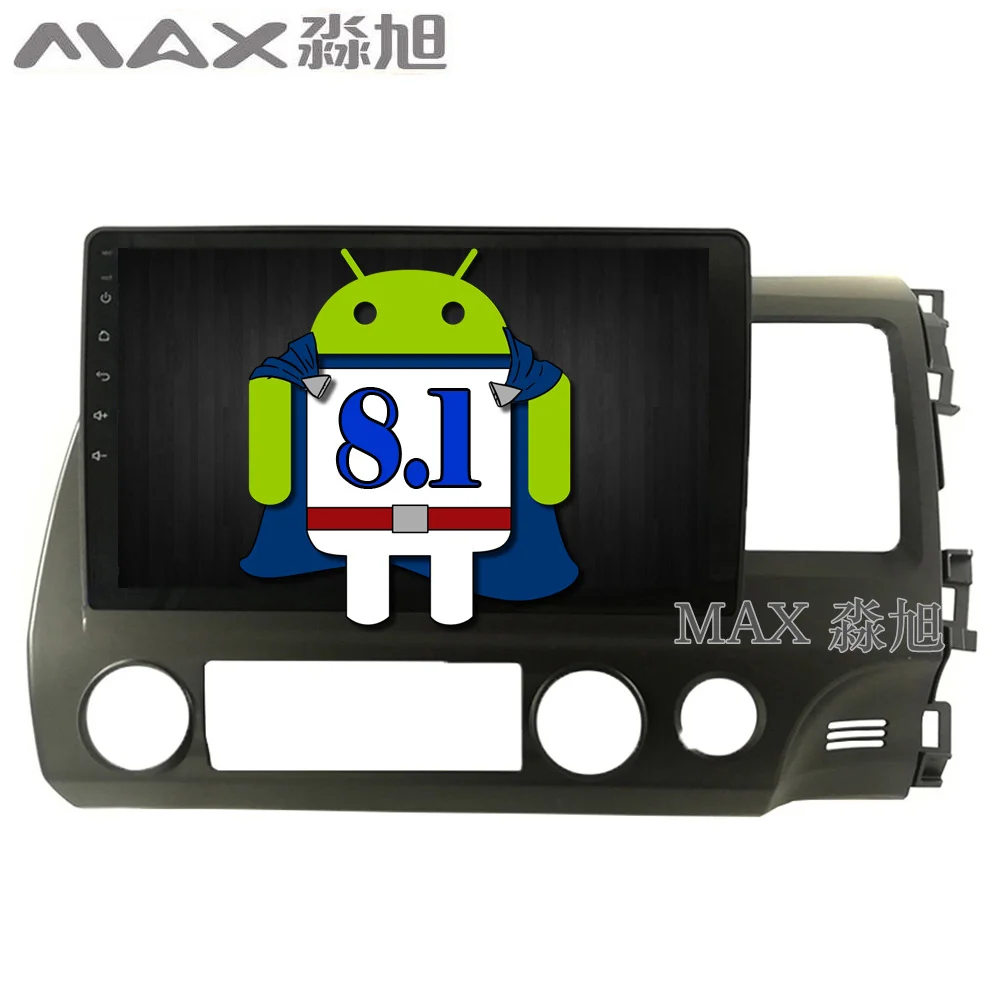 Макс Android 8.1.0 автомобильный DVD для Honda Civic 2006 2011 правое вождение автомобиля Радио RDS