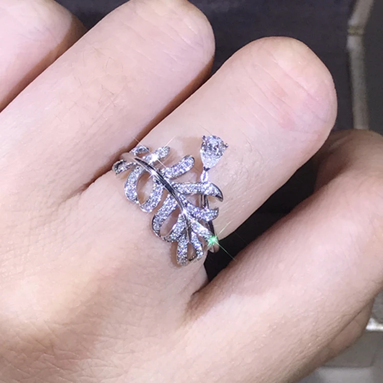 18 K 750Au золото Moissanite АЛМАЗНОЕ КОЛЬЦО D Цвет VVS с национальным сертификатом MO-H1002