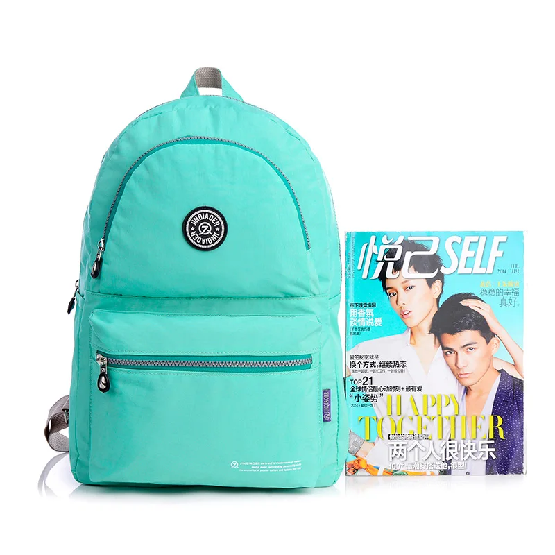 женский Рюкзак Водонепроницаемый Нейлоновый Случайные Рюкзаки Школьные Сумки