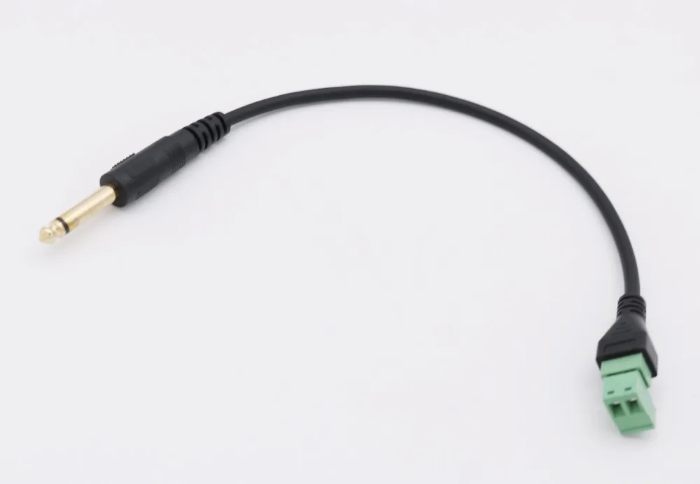 1 шт. золотистая штепсельная вилка моно TS 6 35 мм 1/4 дюйма 2 Pin AV винт видео Balun