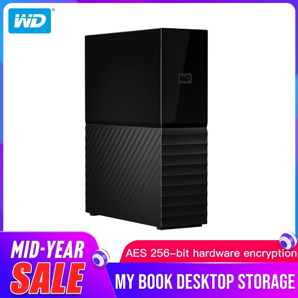 

Western Digital (WD) My Book 3TB 4TB 6TB 8TB 10TB Desktop External Hard Drive Original- USB 3.0/256-bit AES Hardware Encryption