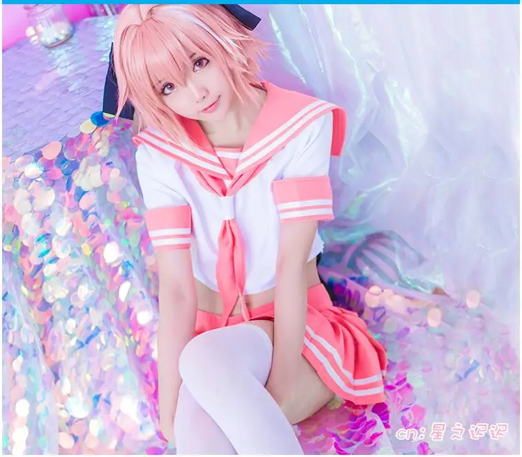 2017new аниме Astolfo Косплэй Матросская одежда jk Cos Хэллоуин вечерние полный набор 5in1