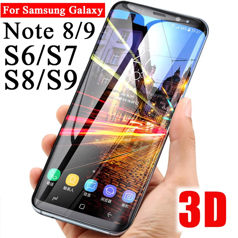 Защитный Стекло на для Samsung Galaxy S8 S9 плюс verre tremp Note 8 9 S6 S7 Edge S 6 7 Защитить S9Plus