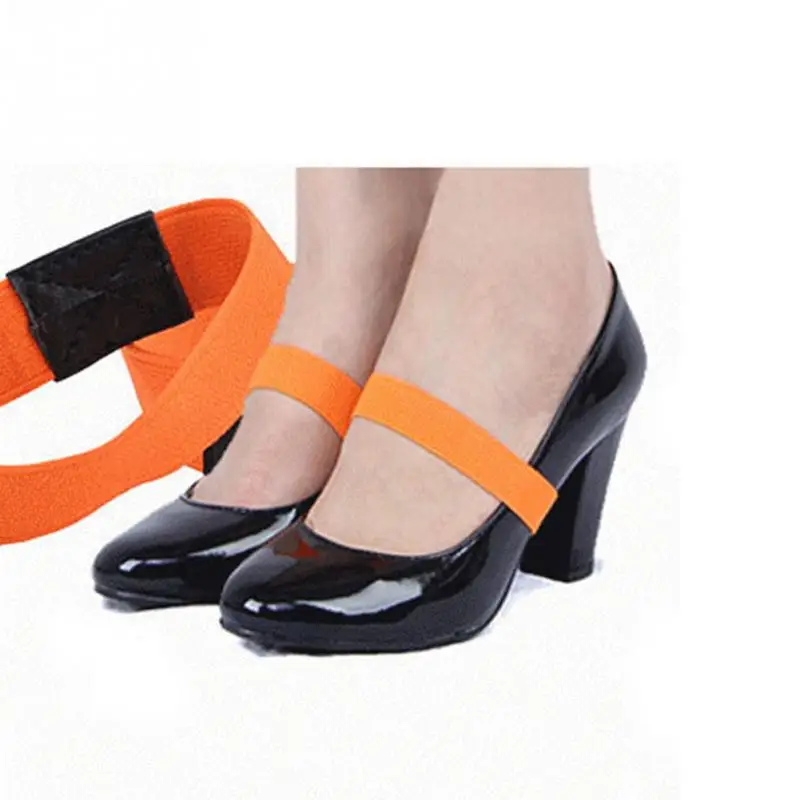 Orange 2*20 см цветные эластичные шнурки для обуви, шнурки для обуви на высоком каблуке, одноцветные, 1 пара - Цвет: Orange