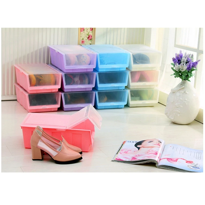 Модные Цветные уплотненные комбинированные органайзеры для обуви пылезащитный
