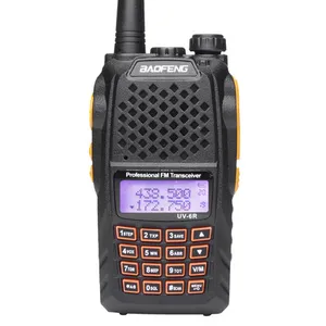 По-настоящему 7 Вт UV-6R иди и болтай Walkie Talkie двухстороннее радио двухдиапазонный УКВ УВЧ СВ радиостанция высокого качества более Baofeng uv-5r