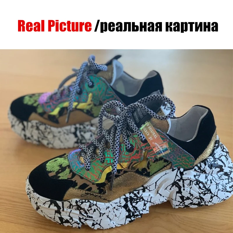 Высококачественные женские кроссовки на платформе; камуфляжные кроссовки; женские кроссовки из конского волоса на толстой подошве; коллекция года; женская обувь