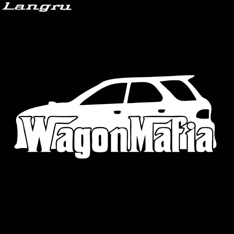 Виниловая наклейка Langru Wagon Mafia на окно с низкой позицией для стайлинга автомобиля