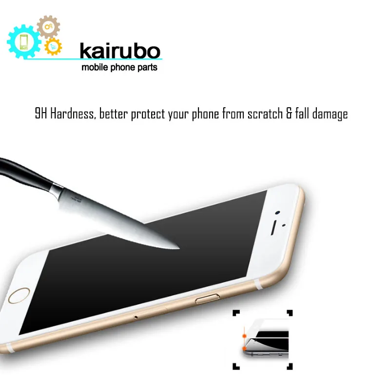 Kairubo 3D полноэкранная защитная пленка из закаленного стекла для iPhone 7 4 дюйма 0 3 мм