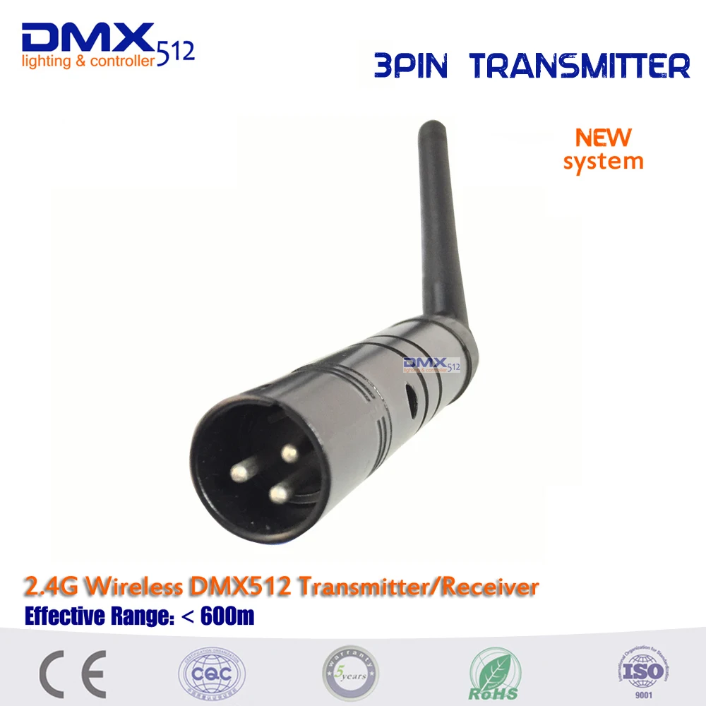 Бесплатная доставка 6 шт 3pin XLR беспроводной DMX512 передатчик и 50 5pin мини приемники