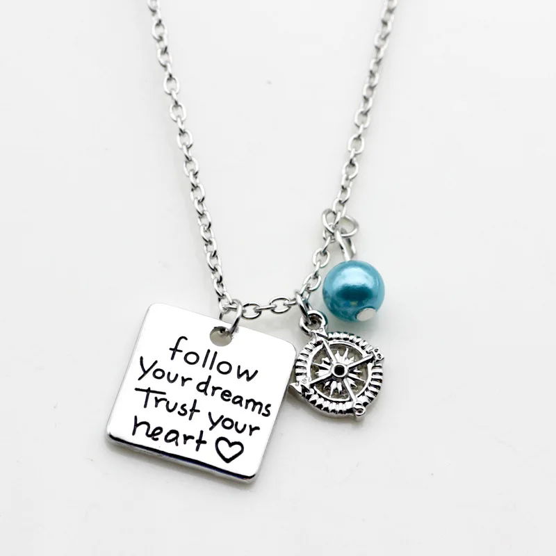 10 шт. Подвеска из сплава с надписью follow your dreams очаровательное вдохновляющее