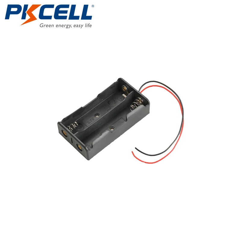 5pcs 18650 2slot Battery Cells Clip Holder Box Case Black NEW | Электроника