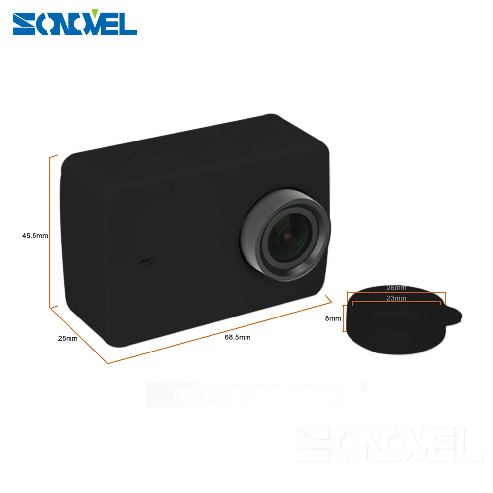 Водонепроницаемый силиконовый резиновый защитный чехол для XIAOMI mini mijia Small 4k