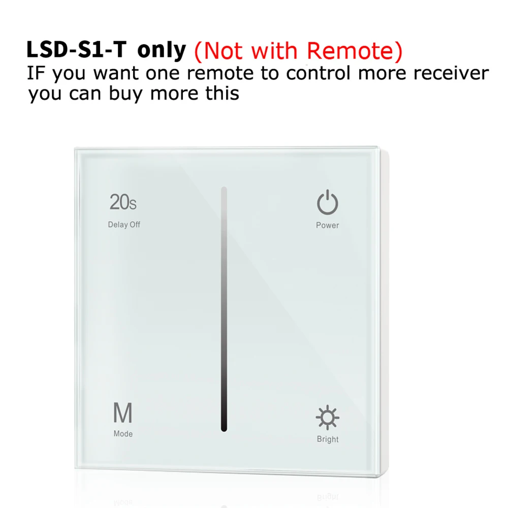Настенная сенсорная панель AC Triac Dimmer 220 в 230 В 110 288 Вт беспроводной РЧ с