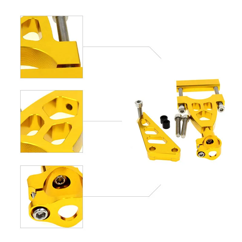 FX CNC Adjustable Motorcycles Steering Damper Stabilizer Mounting Brackets Kits For HONDA CB400 VTEC 1999 - 2010 2009 08 07 | Автомобили и