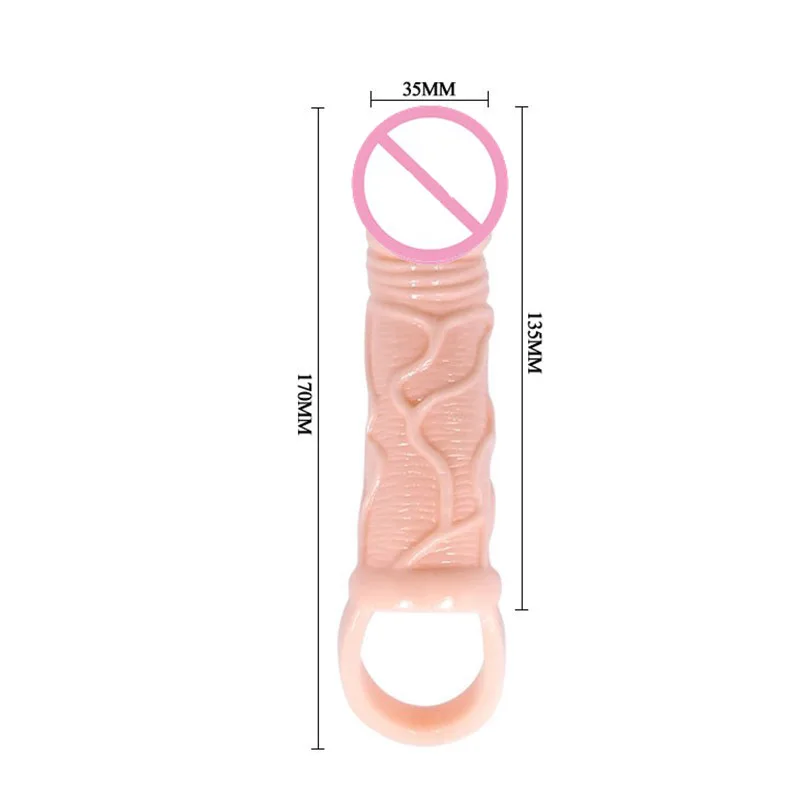 Интимные товары для мужчин презерватив черный/телесный многоразовые Пенис