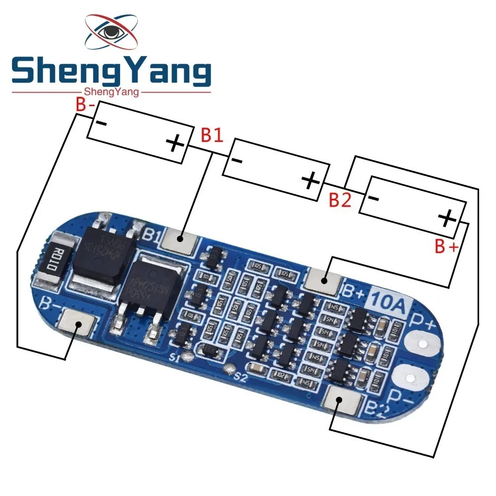 ShengYang 1 шт. 3S 10A литий-ионная батарея 18650 Защитная плата зарядного устройства 11 В 12 6
