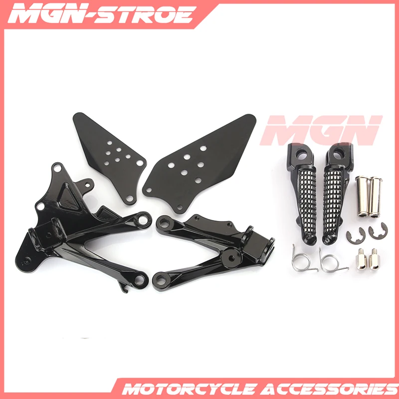 Передние Подножки подножки подножка кронштейн педали для KAWASAKI ZX10R 2006 2007 2008 2009 06 07