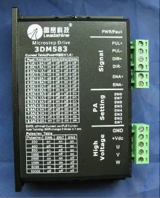 Leadshine 3 фазы 3DM583 CNC шаговый привод 2 1 ~ 8.3A 24 40VDC соответствующий двигатель Nema23 34|stepper