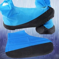 1pair reusable latex waterproof rain shoes covers slip resistant rubber rain boot motorcycle bike overshoes shoes accessories