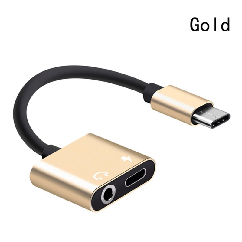 2 в 1 usb type C адаптер зарядное устройство аудио кабель для Android type-C до 3,5 мм разъем для наушников вспомогательный конвертер для samsung Xiaomi huawei