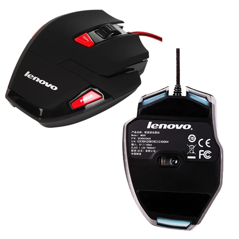 Мышь игровая Проводная Lenovo M600 9 клавиш DPI 3200 точек/дюйм|Мыши| |