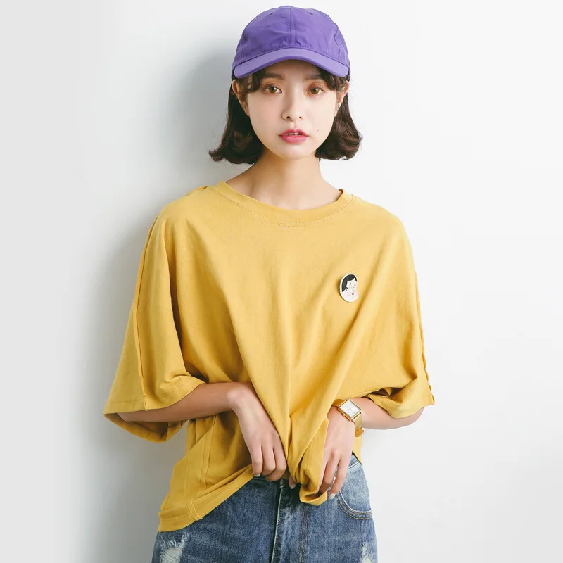 Высокая Эластичность Повседневная футболка для женщин Лето o образным вырезом с