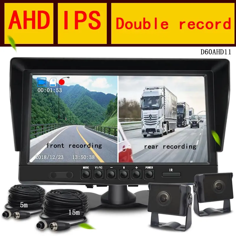 D60AHD11 QXNY Автомобильный видеорегистратор 2 камеры s объектив 10,1 дюймов торпедная камера двойной объектив с камерой заднего вида видеорегистратор авто регистратор Dvrs видеорегистратор - Название цвета: D60AHD11