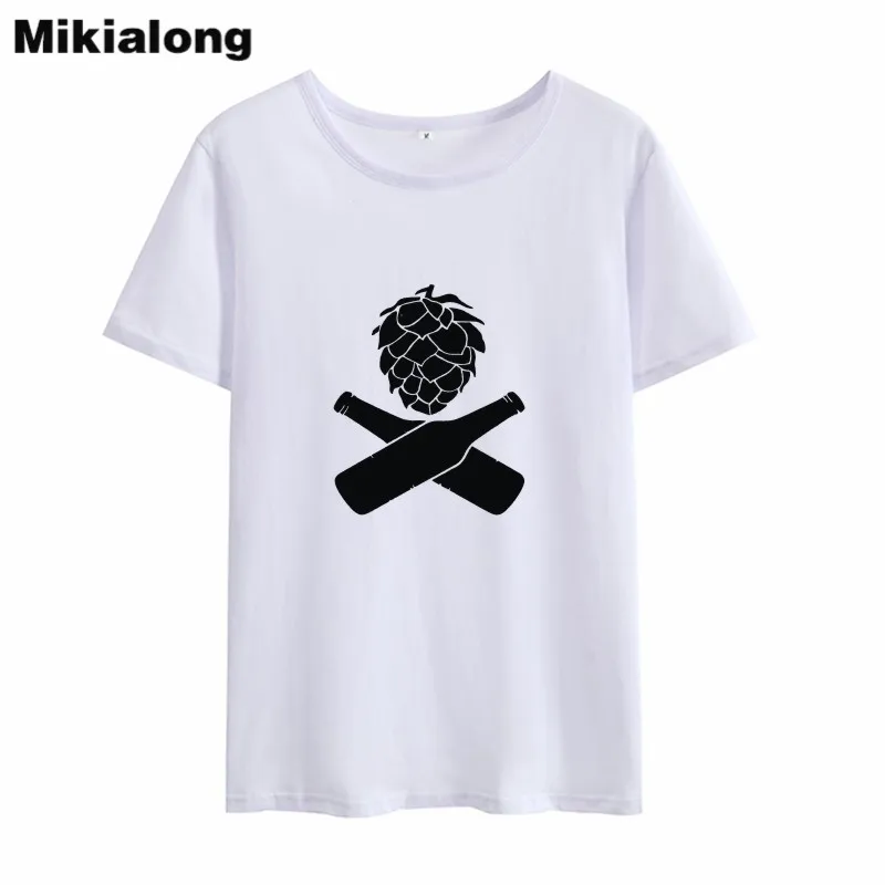 Mikialong 2018 Ulzzang Harajuku футболка с ананасом и пивом Женская летняя Tumblr Футболка женская