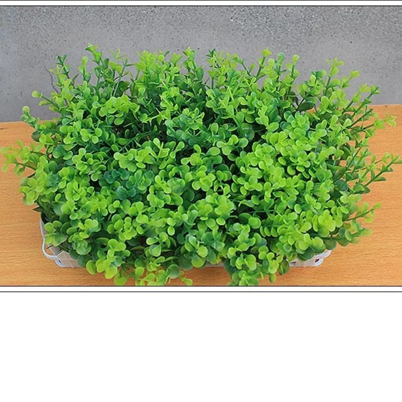 Artificial plants Potted Grass Money grass Fence simulation flower green potted bonsai Home Decor White Set | Дом и сад