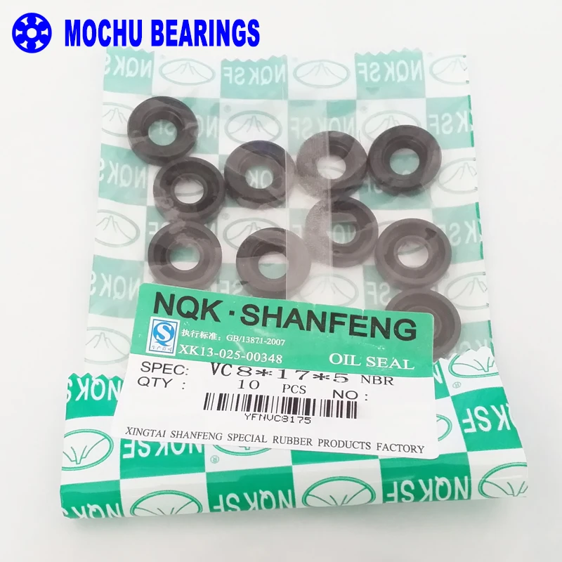 10 шт. NQK 8x17x5 VC8x17x5 NBR Skeleton Oil Seal 8*17*5 Seals высококачественное уплотнение|seal nbr|seal oilseal shaft