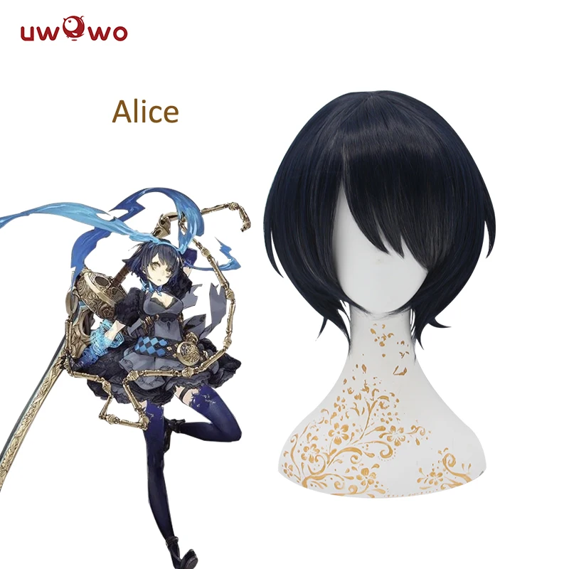 UWOWO Алиса волос SINoALICE Косплей высокотемпературный волоконный парик термостойкие