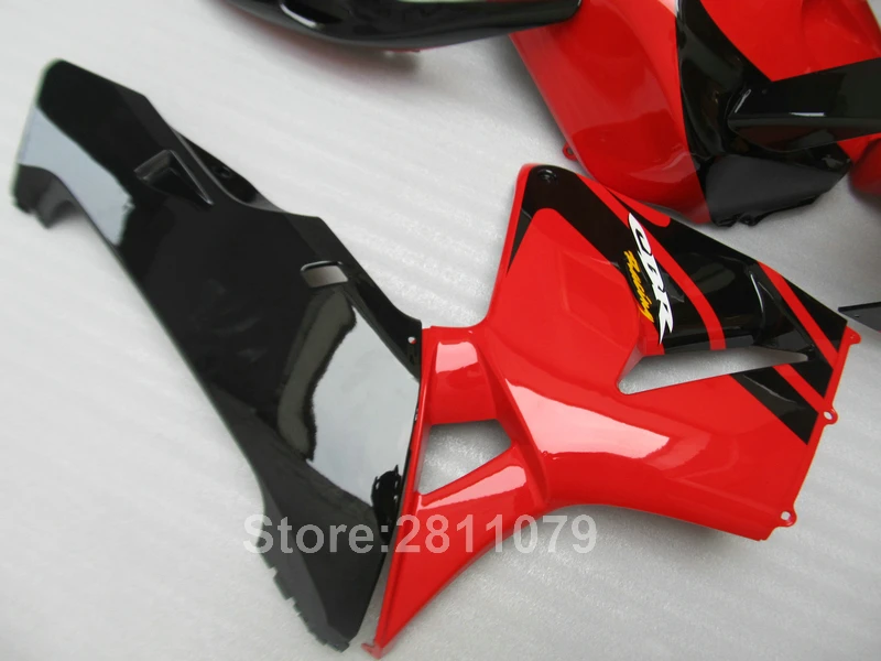 Литье под давлением ABS пластик обтекатель комплект для Honda CBR600RR 05 06 красный черный