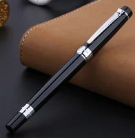 high quality picasso 917 brand black metal fountain pen with silver clip school office stationery luxury writing gift ink pens