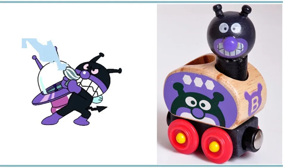 Sukitoy деревянная игрушка Anpanman Магнитная поезд Томас поезд деревянный Игрушечные лошадки Магнитная автомобиля Конструкторы детские развивающие подарок WD123