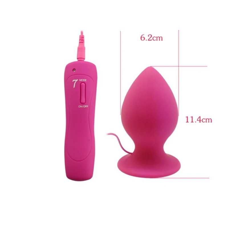 Big Size L XL XXL 7 Speed Vibrating Huge Anal Plug Silicone Butt Vibrator Unisex Erotic Sex Toys for Couple GS0245B | Красота и