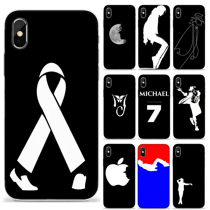 Силиконовый чехол для iphone 7 plus с изображением Майкла Джексона