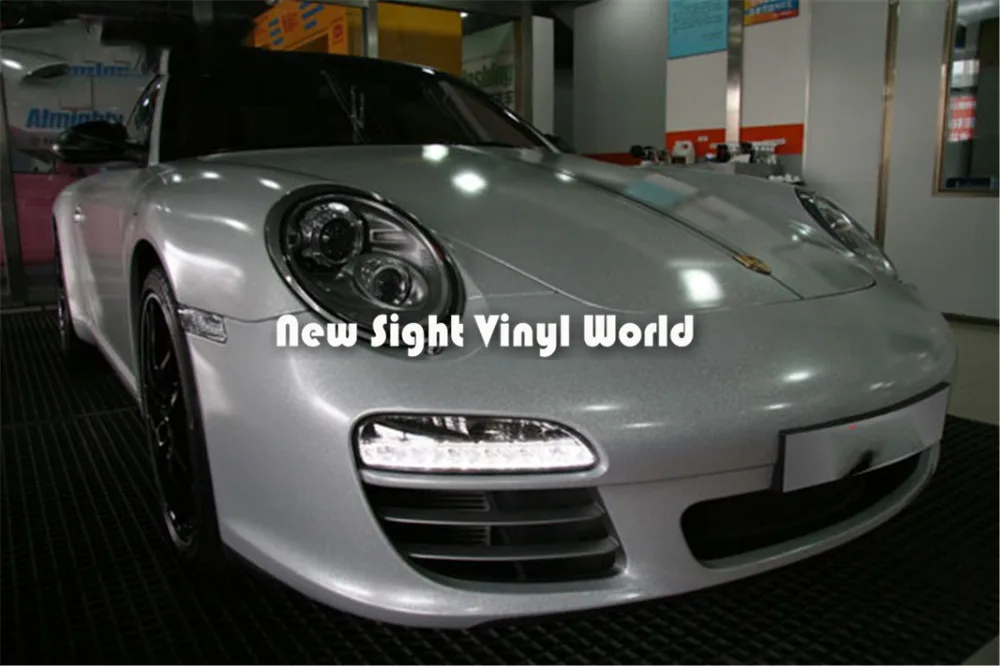 Виниловая пленка высокого качества блестящая металлическая Серебряная