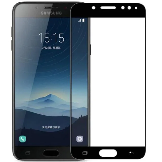 10 шт./лот 3D закаленное Стекло для samsung Galaxy C8 полный охват Экран протектор Защитная