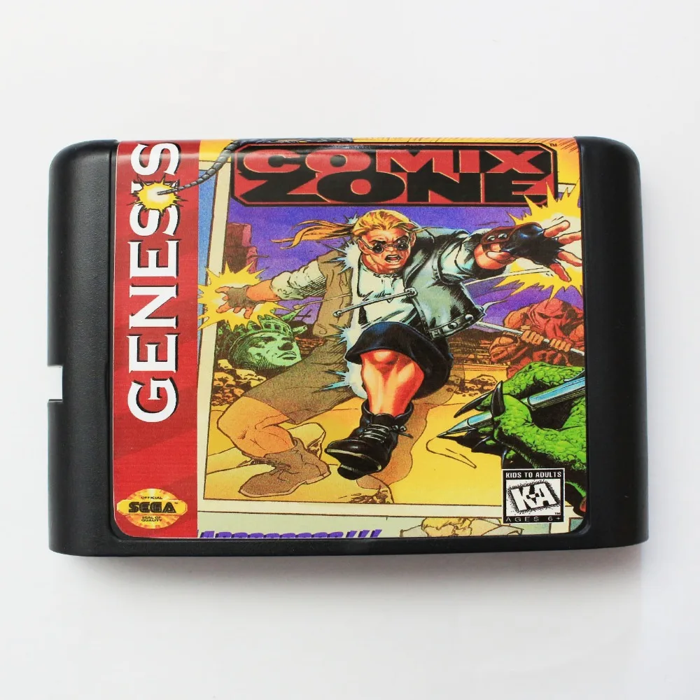 Игровая карта Comix Zone 16 Bit MD для sega Mega Drive для Genesis