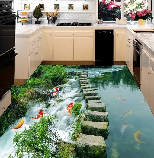 

[Self-Adhesive] 3D Stone Road Landscape 44 Non-slip Waterproof Photo Self-Adhesive Floor Mural Sticker WallPaper Murals Print