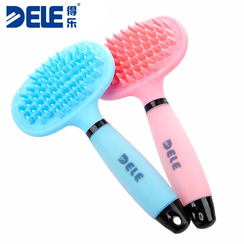 Hoopet Pet Dog Cat Grooming Brush TPE Soft Silicone Bathing Massage Hair Remover Combs Tool | Дом и сад