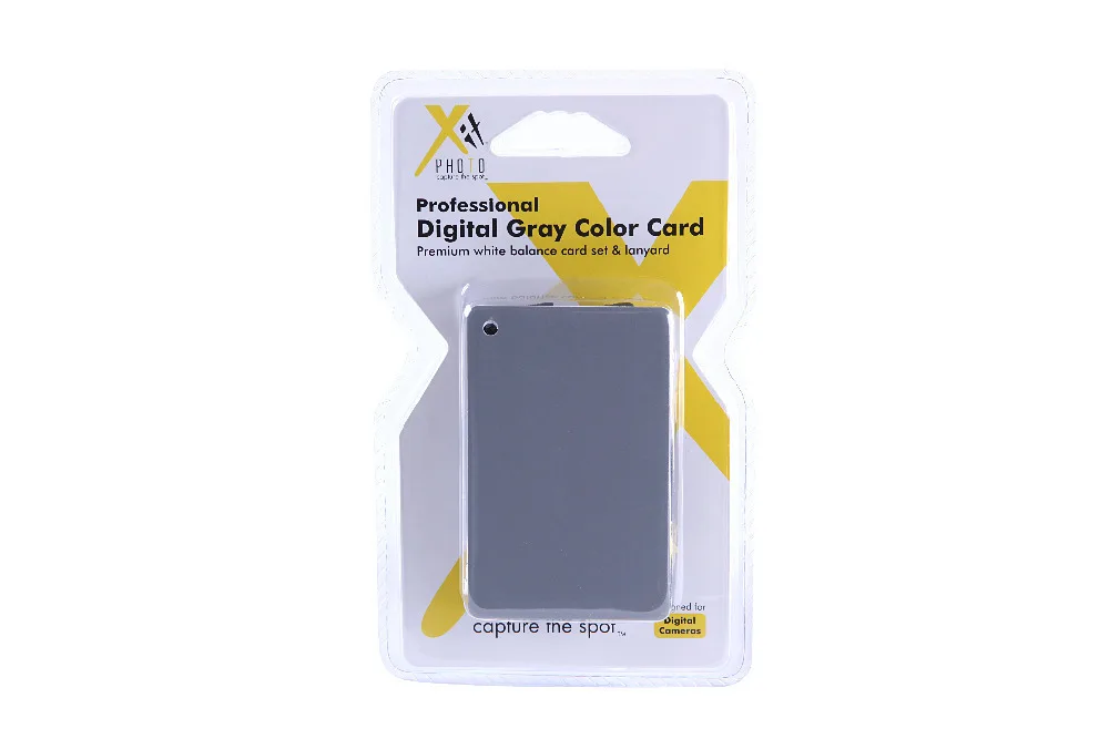 XTGC профессиональная цветная эталонная цифровая серая карта для баланса белого