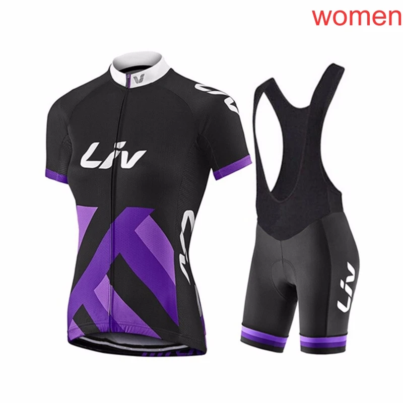 2018 Для женщин дышащий Quick dry LIV велосипедные Короткие рукава Джерси bib шорты наборы
