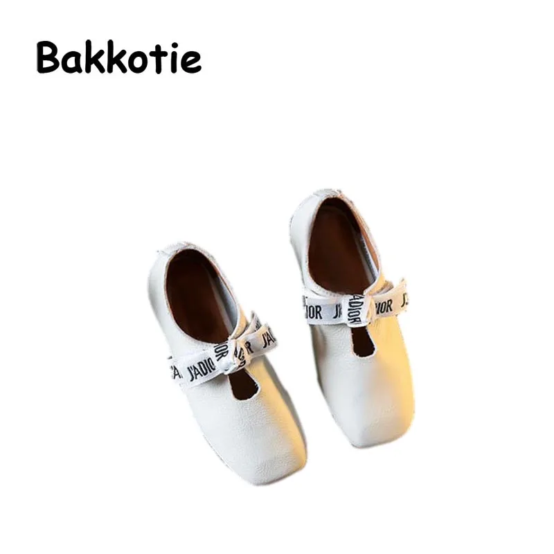 Bakkotie Мода 2017 г. осень для маленьких девочек без каблука Туфли принцессы