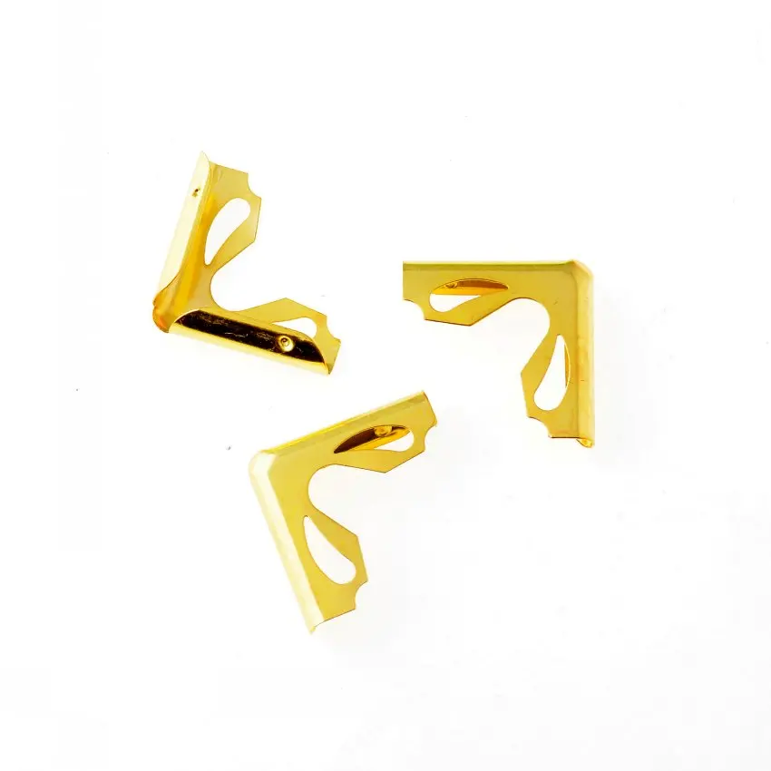 25 шт. альбомы золотого цвета для скрапбукинга меню папка защита на углы (Толщина 6