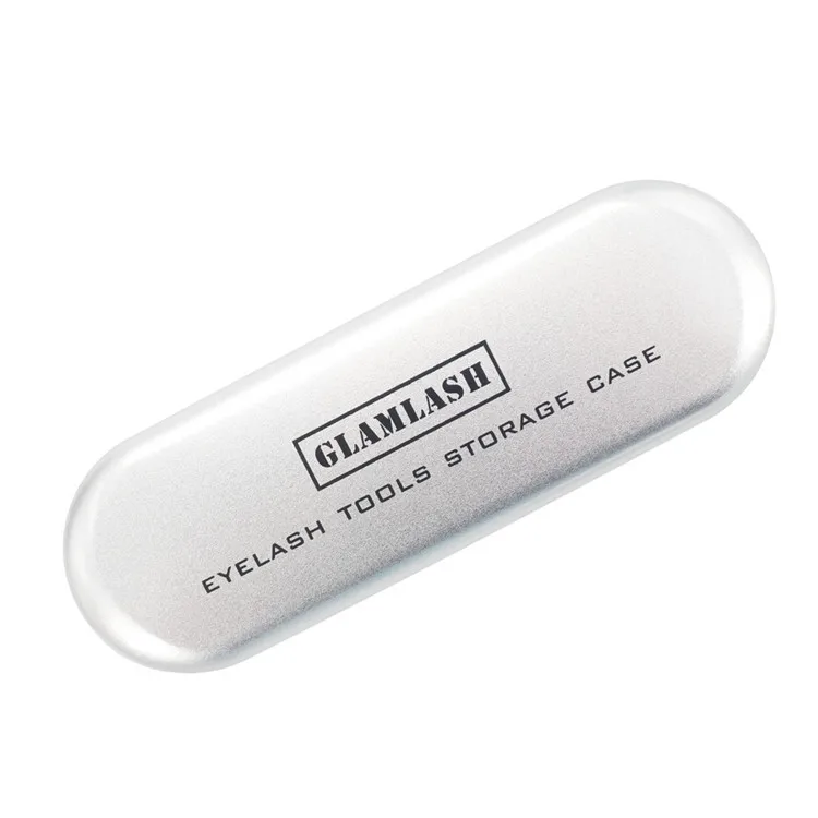 GLAMLASH портативный Пинцет для ресниц коробка для хранения пинцетов для ресниц чехол для косметички защитные кисти Карандаш футляр для карандаша для глаз Органайзер - Цвет: Silver Big