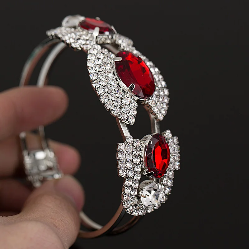 Женский браслет с кристаллами YFJEWE вечерние ювелирные изделия украшение для